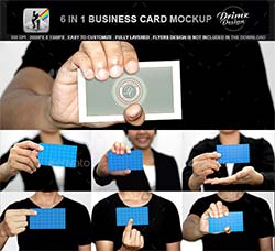 卡片/名片/明信片品牌展示模型：Business Card Mockup
